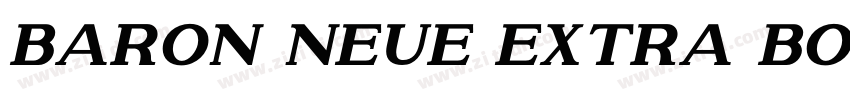 Baron Neue Extra Bol字体转换